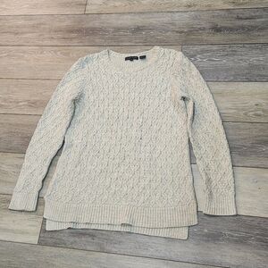 JEANNE PIERRE Textured Cream Sweater Size Small